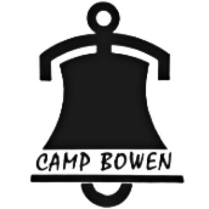 The Camp Bowen logo: A bell with the words "Camp Bowen" around the rim.