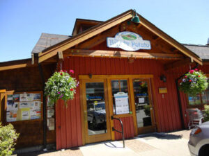 The storefront of the Ruddy Potato grocery store.